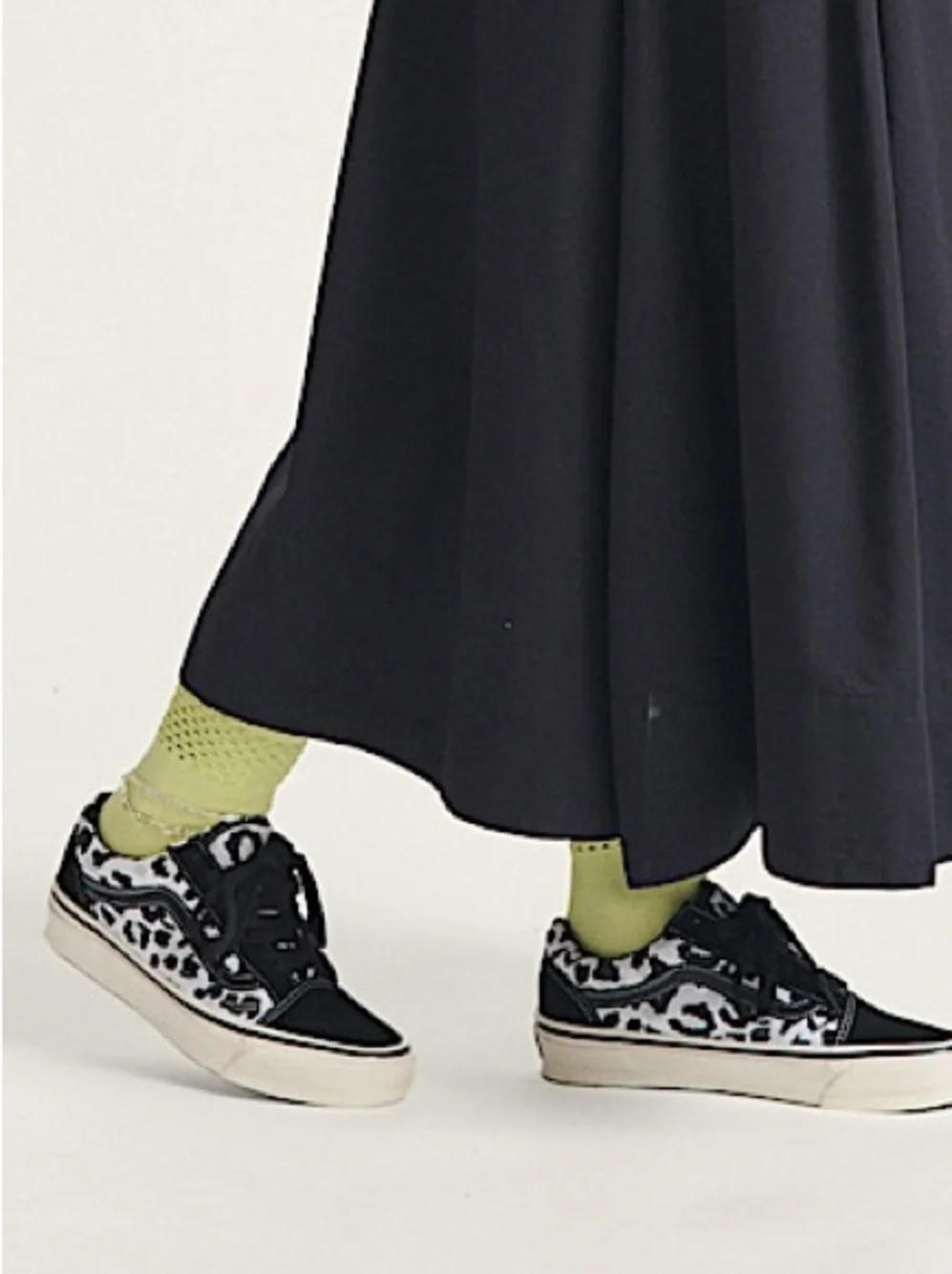 VAN MTE Zones Half Crew Shadow Lime Sock